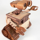Illustration for article titled Beautifully Detailed Wooden Wall-e Sculpture Fills Pinocchio With Jealous Rage